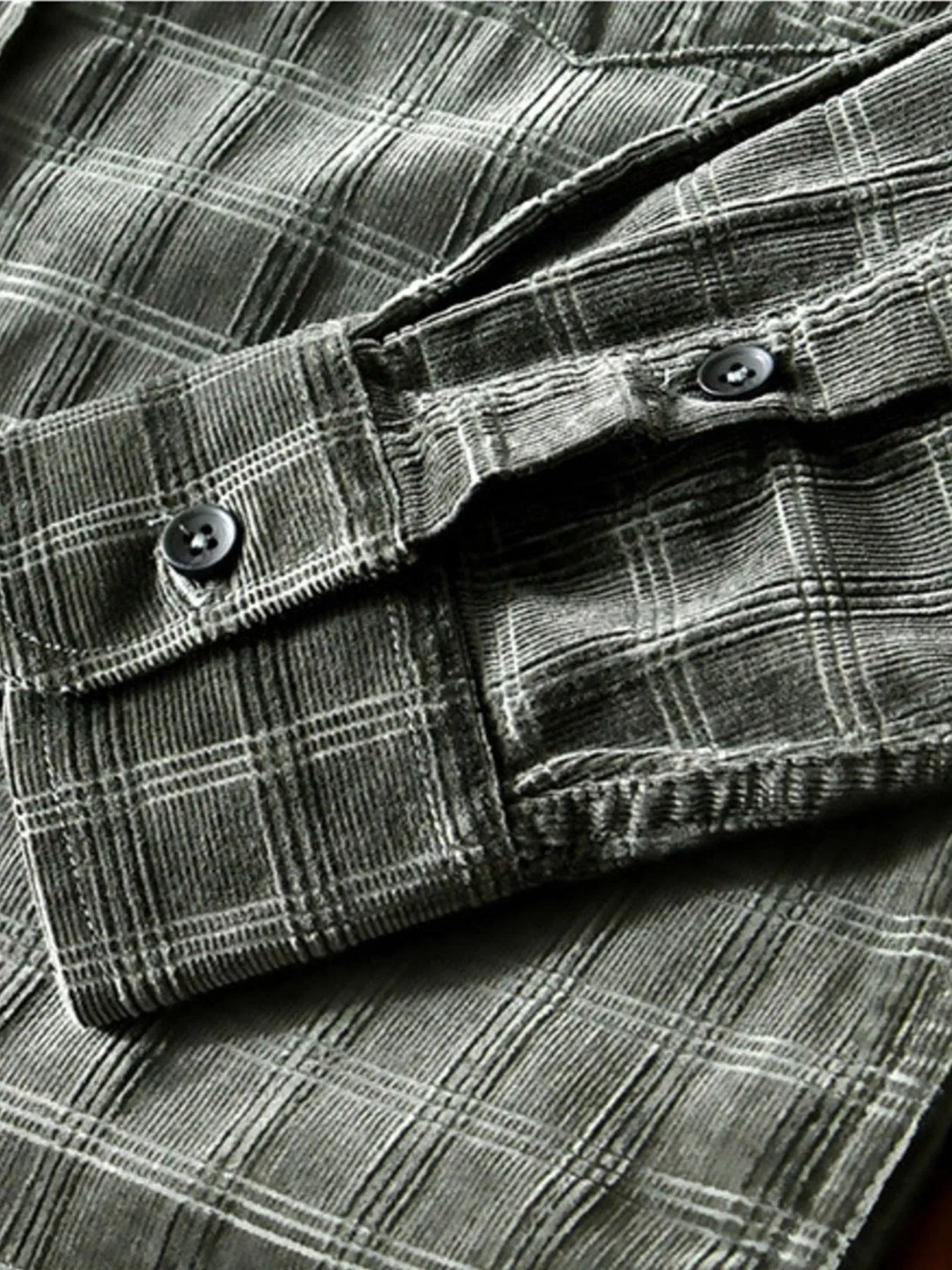 Men's Plus Size Striped Button-Up Shirt