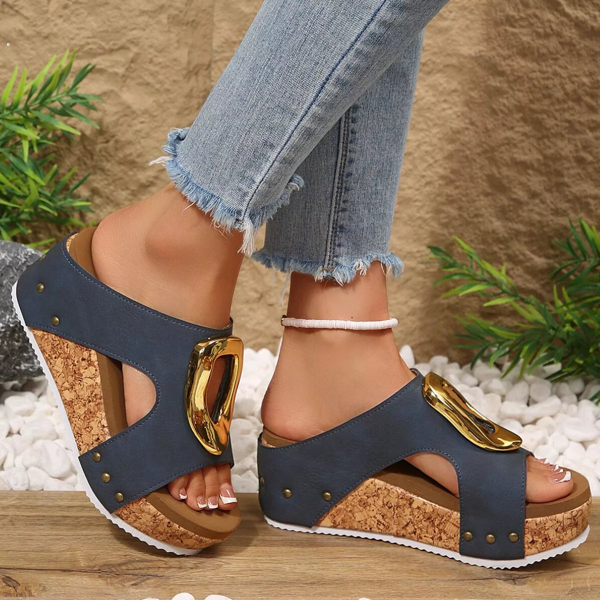 Open Toe Wedge Sandals