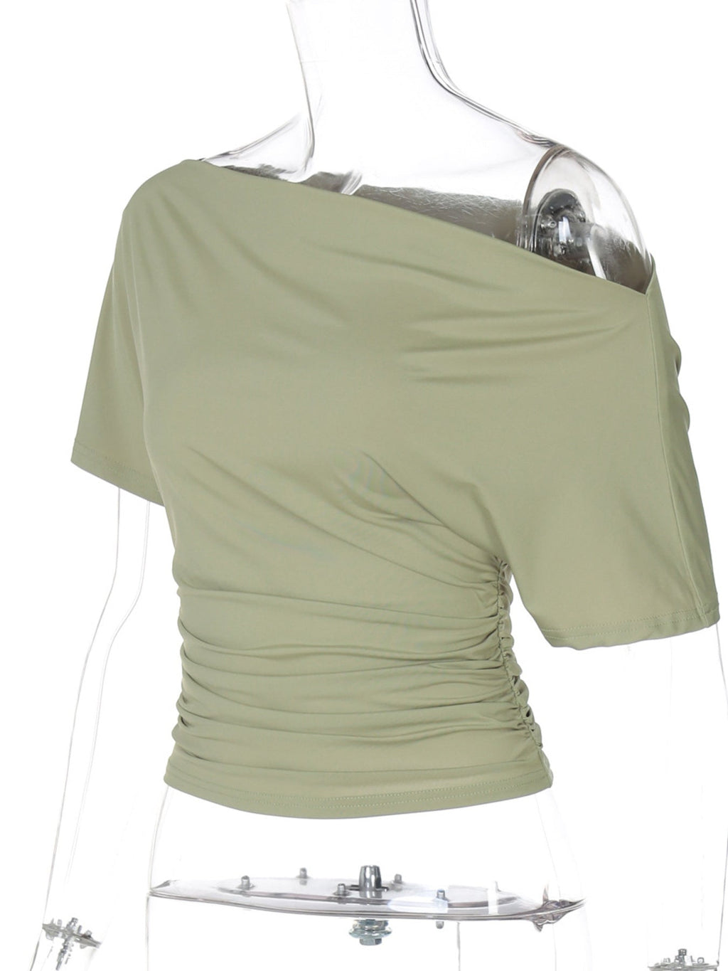 One Shoulder Short Sleeve T-Shirt