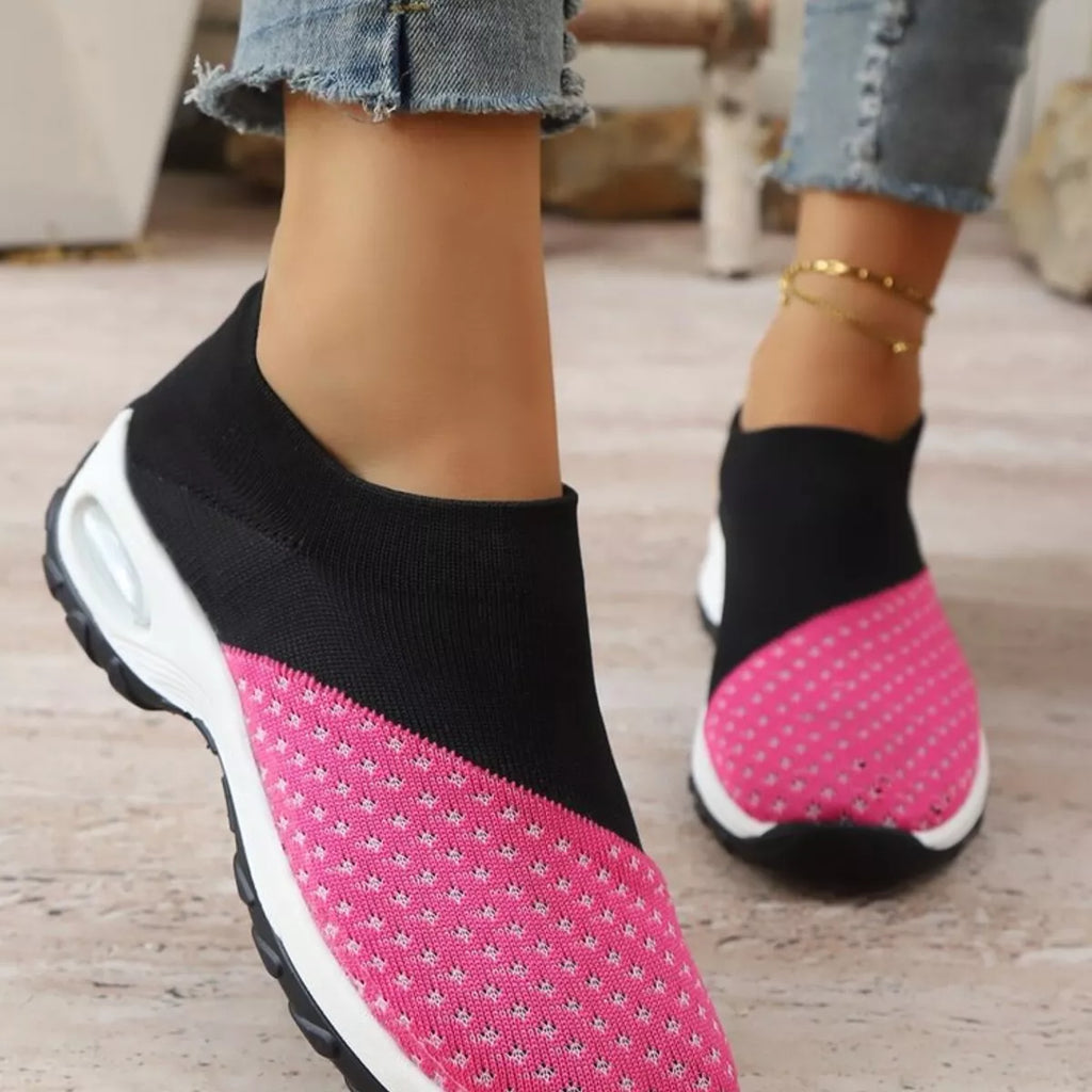Color Block Mesh Athletic