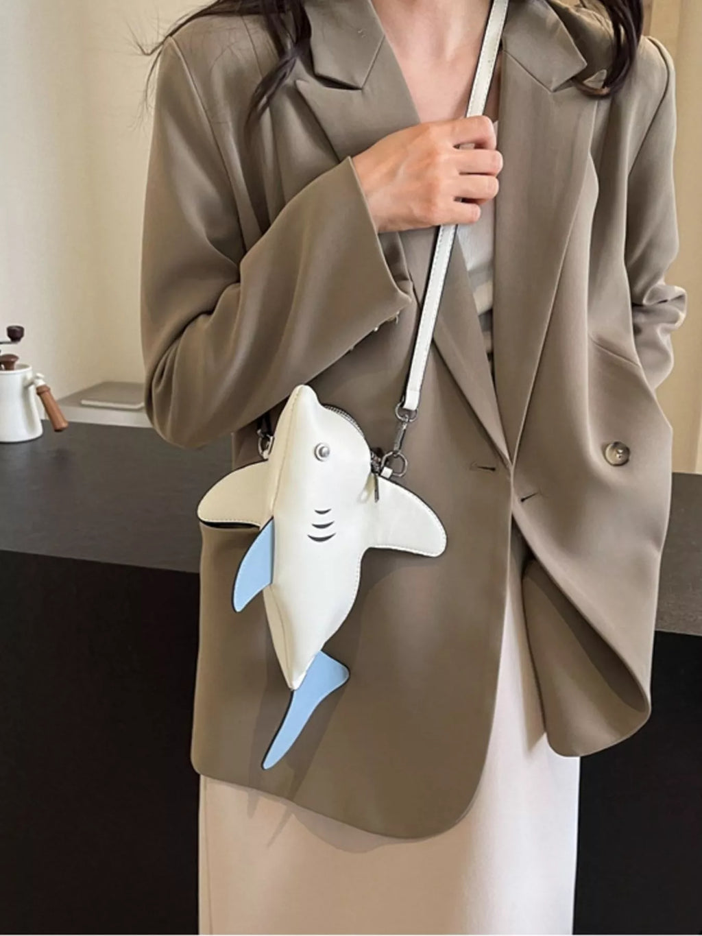 Shark Design Crossbody Bag