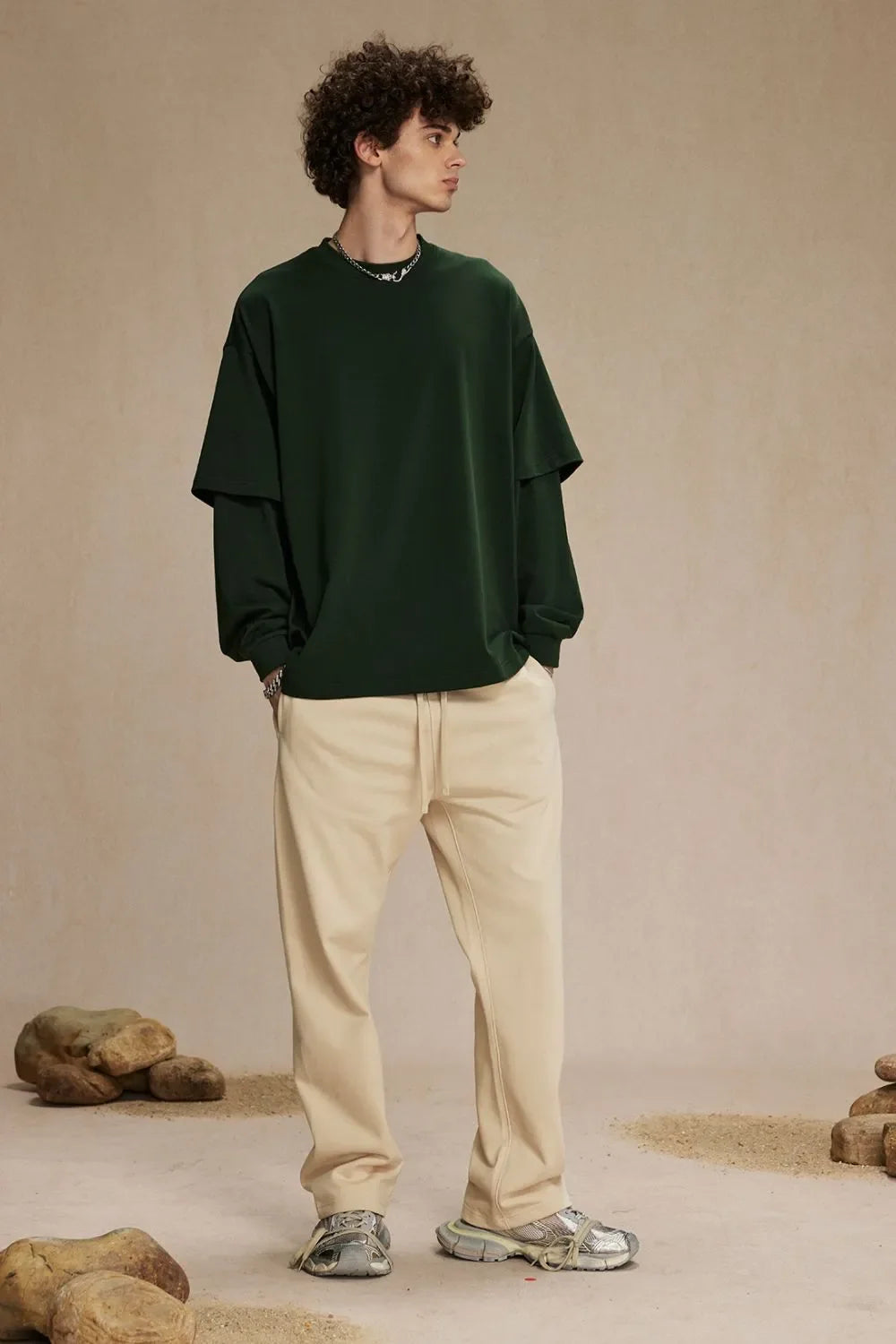 Men's Round Neck Long Sleeve T-Shirt