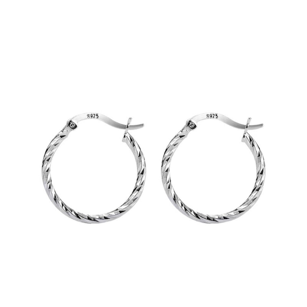 925 Sterling Silver Hoop Earrings