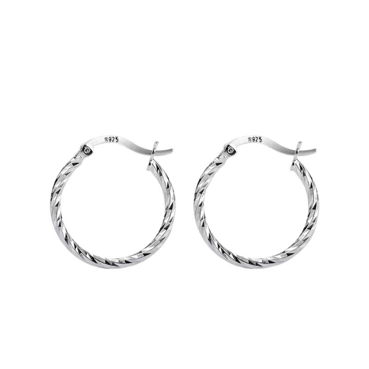 925 Sterling Silver Hoop Earrings