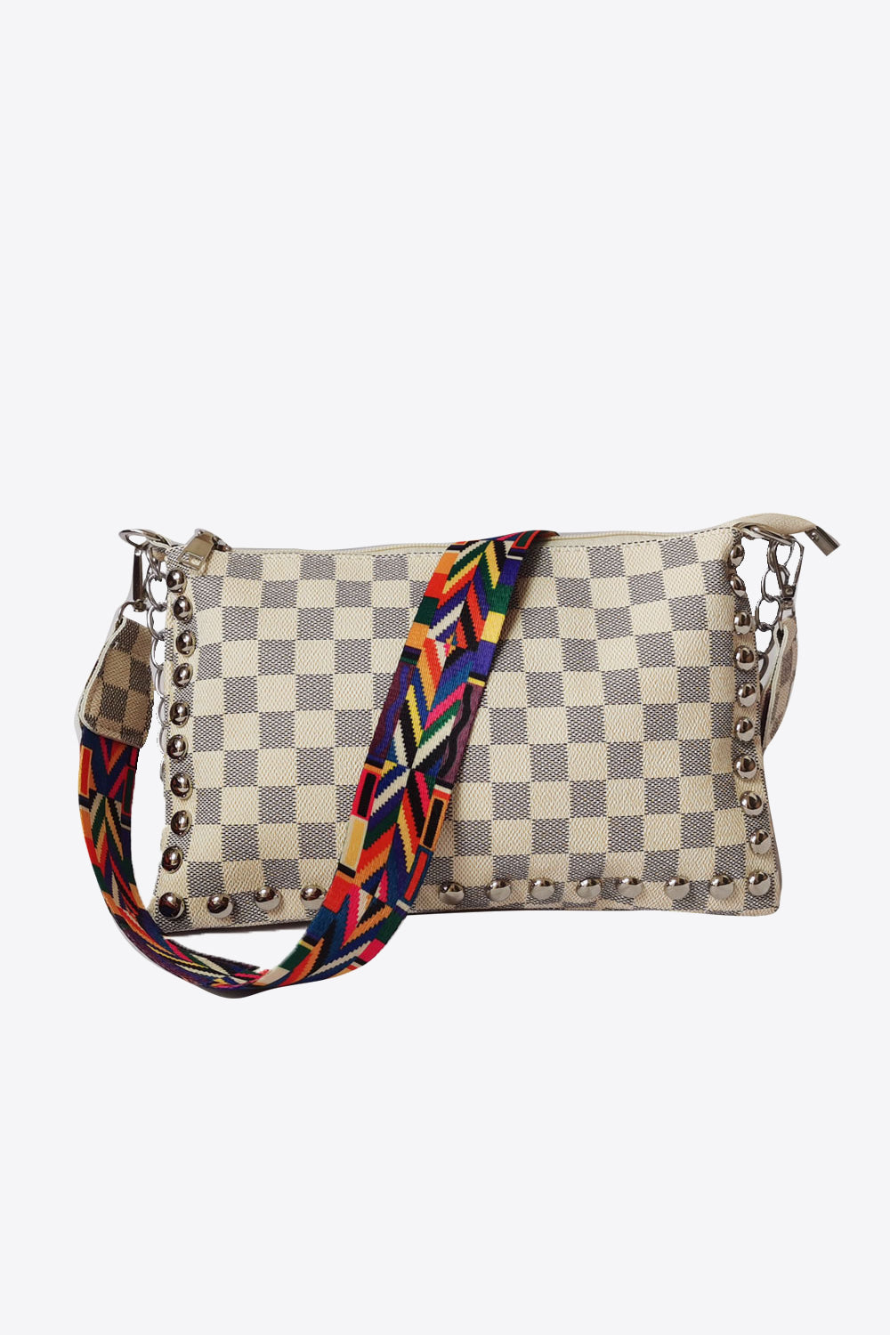 Adored PU Leather Studded Shoulder Bag