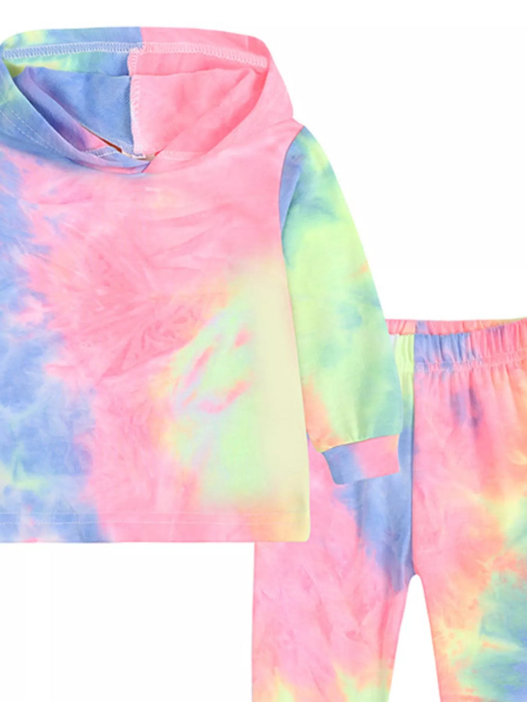 Children's Tie-Dye Hoodie and Pants Set