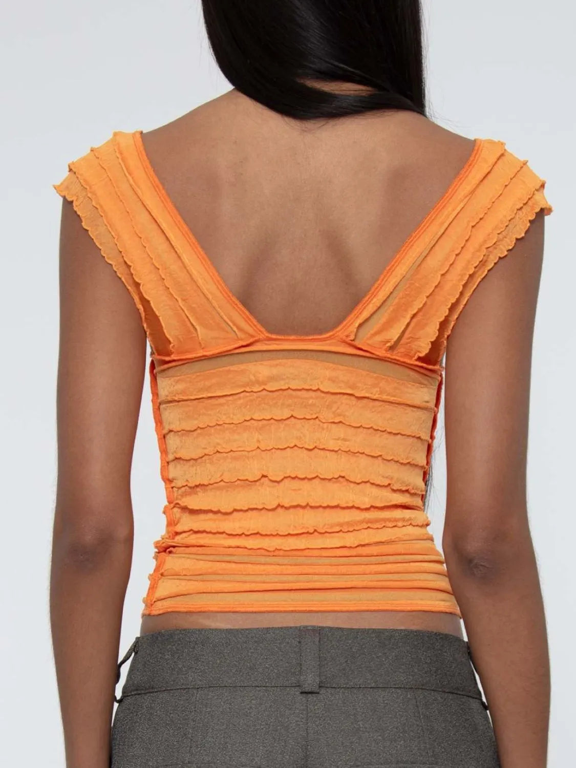 Ruched Solid Tank