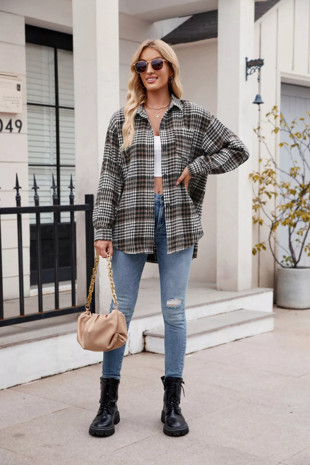 Casual Plaid Long Sleeve Shirt