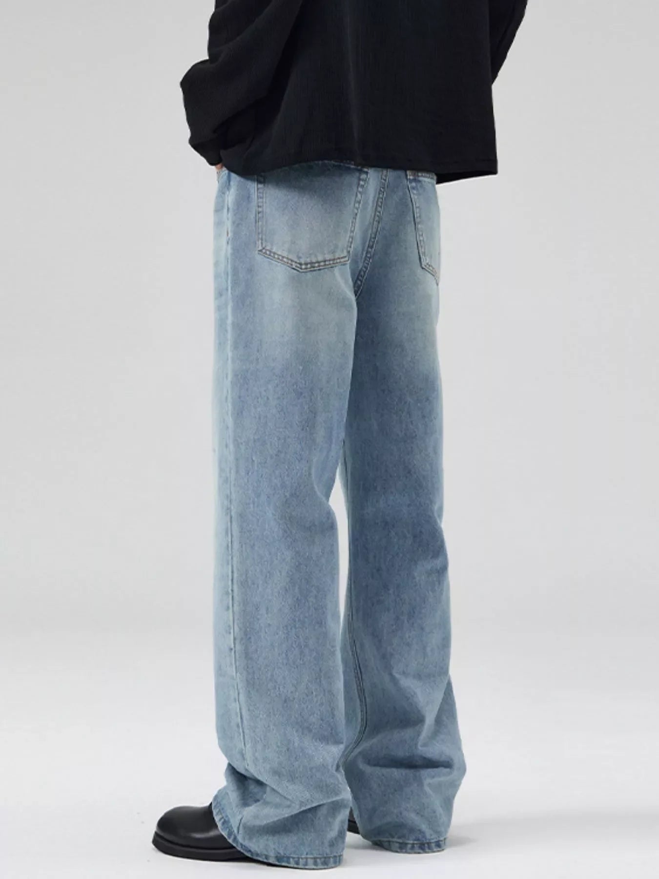 Men's Full Size Wide Leg Jeans Plus Size