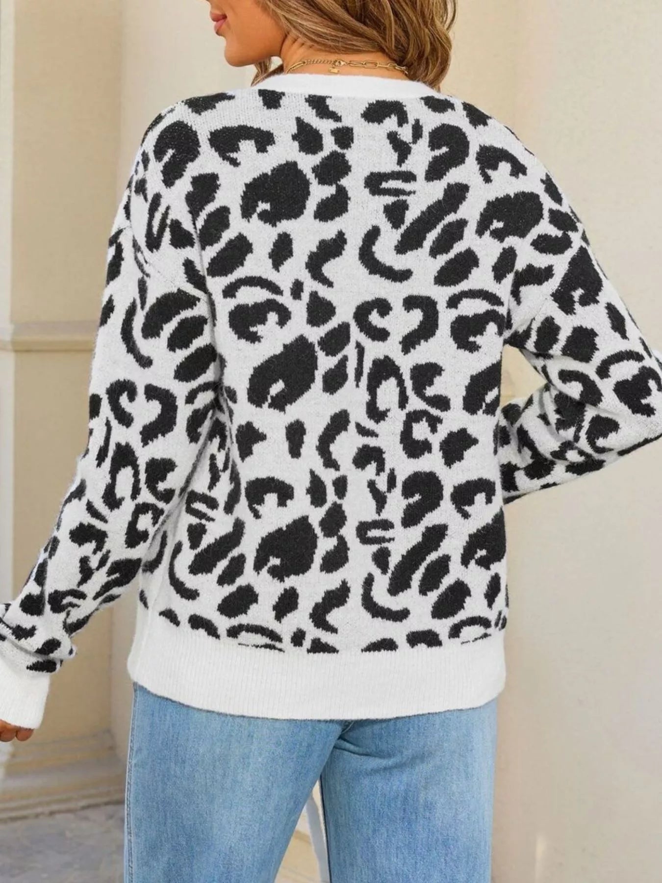 Leopard Tie-Front Cardigan
