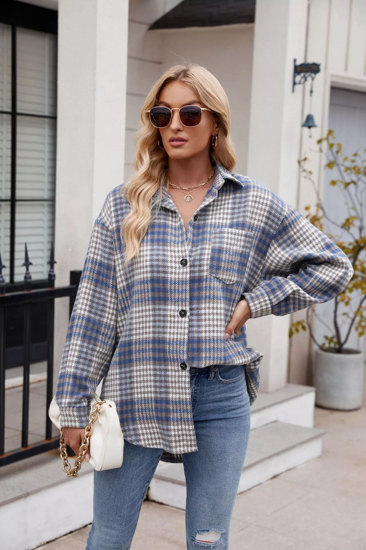 Casual Plaid Long Sleeve Shirt