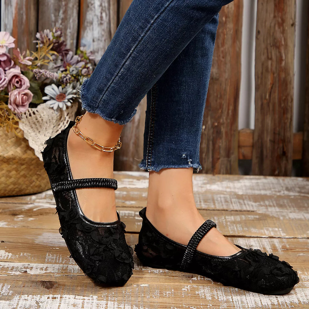 Round Toe Flats Slip-Ons