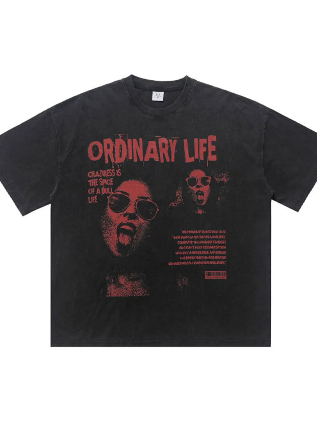 Men's Vintage Graphic Print Oversized T-Shirt