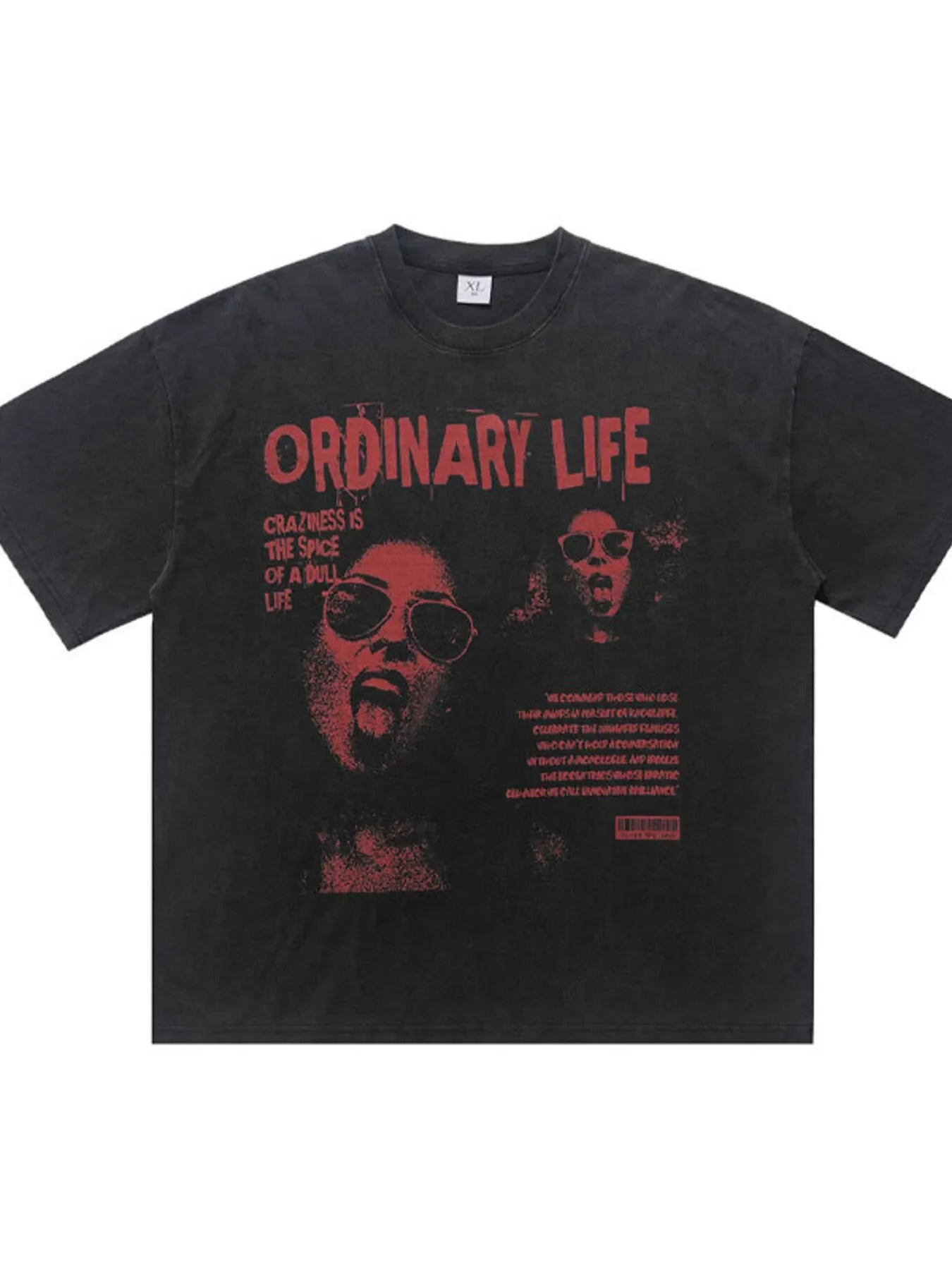 Men's Vintage Graphic Print Oversized T-Shirt