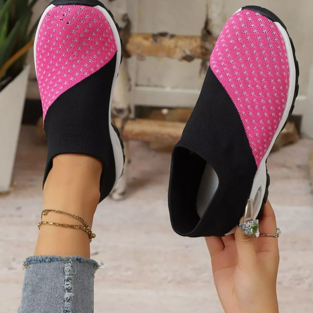 Color Block Mesh Athletic