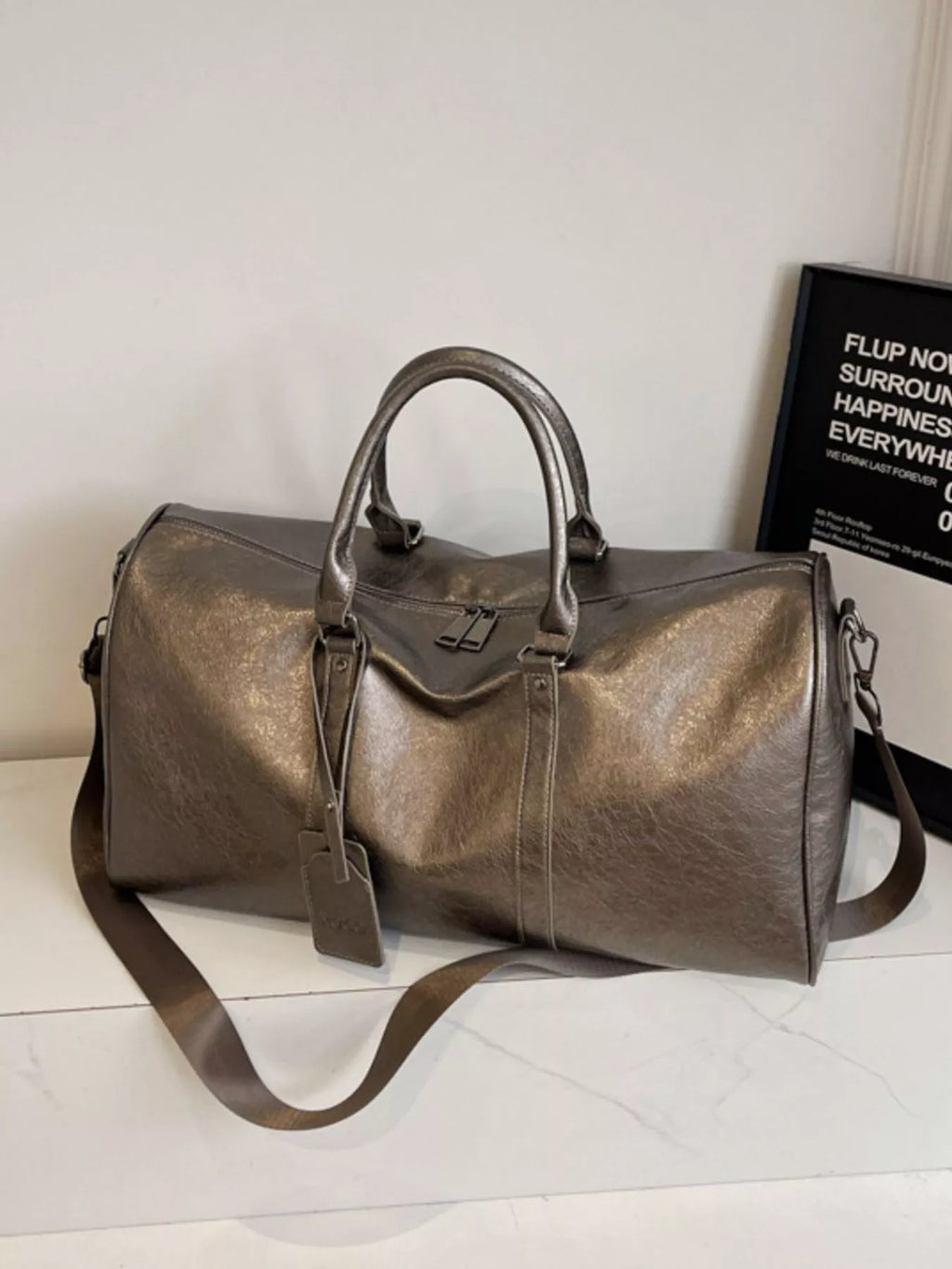 PU Leather Duffle Bag