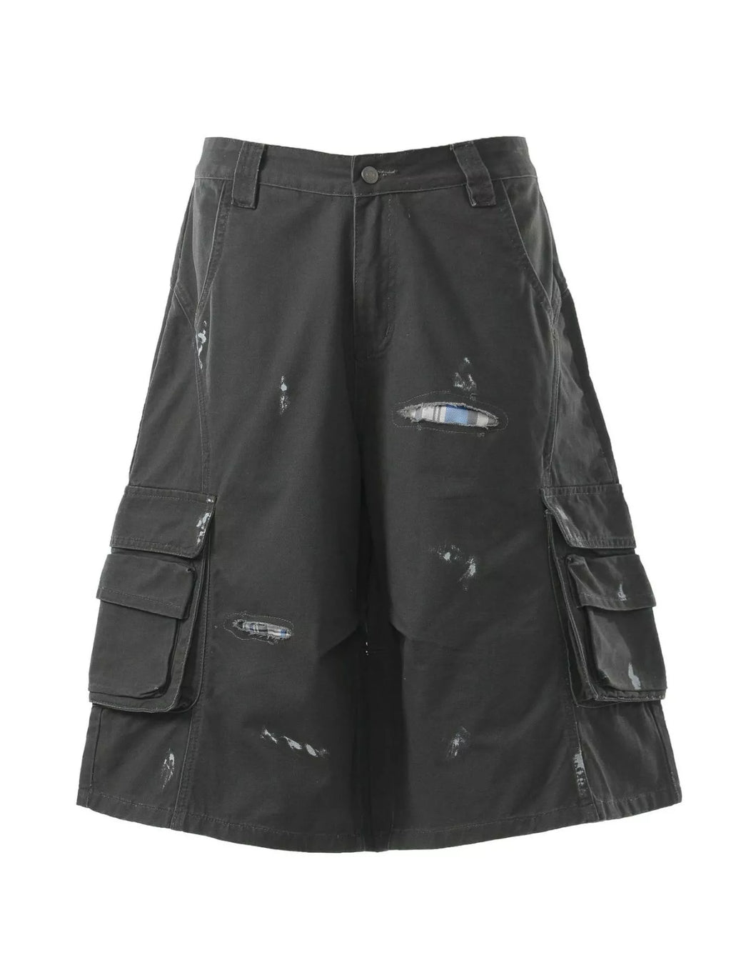 Men's Distressed Cargo Capris