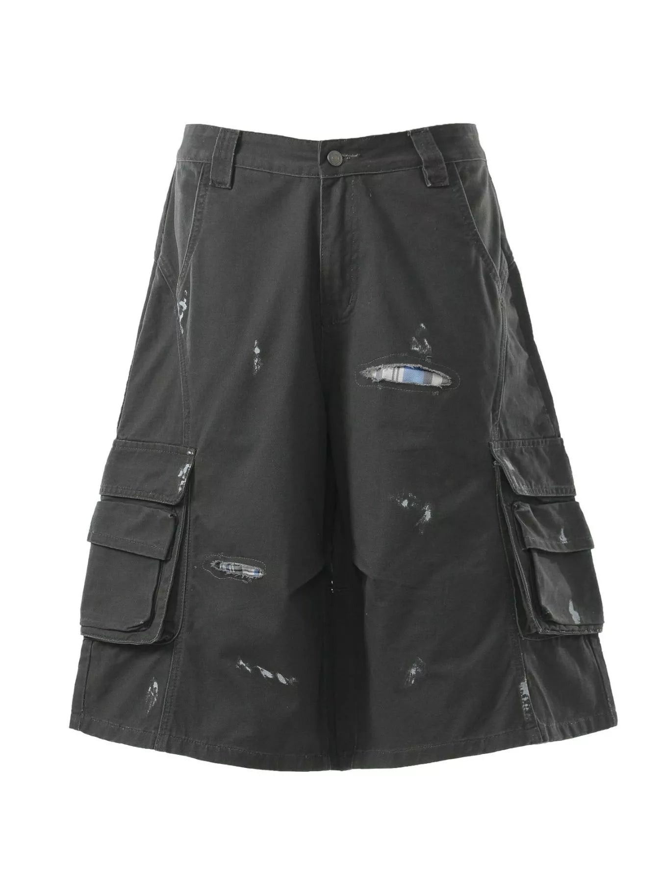 Men's Distressed Cargo Capris