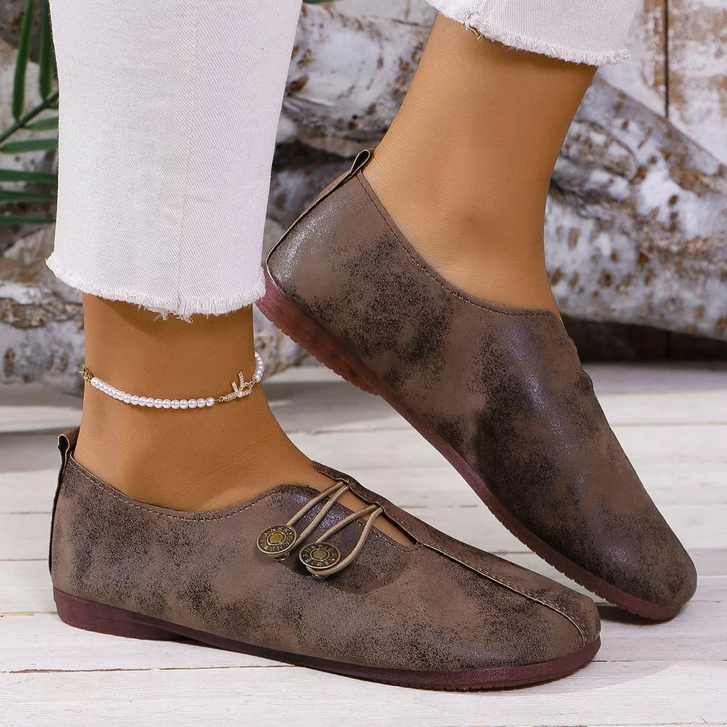 Round Toe Slip-Ons