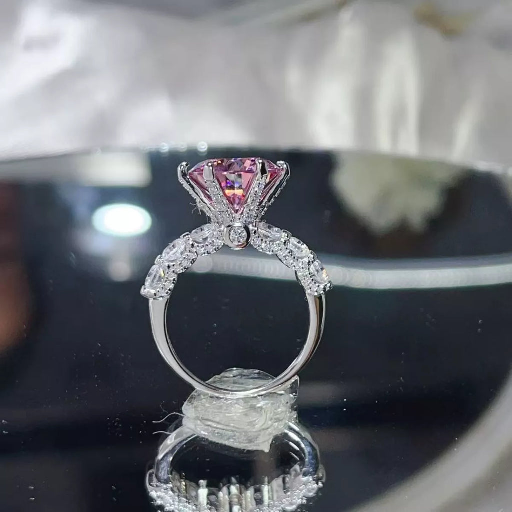 5 Carat Moissanite 6-Prong 925 Sterling Silver Ring