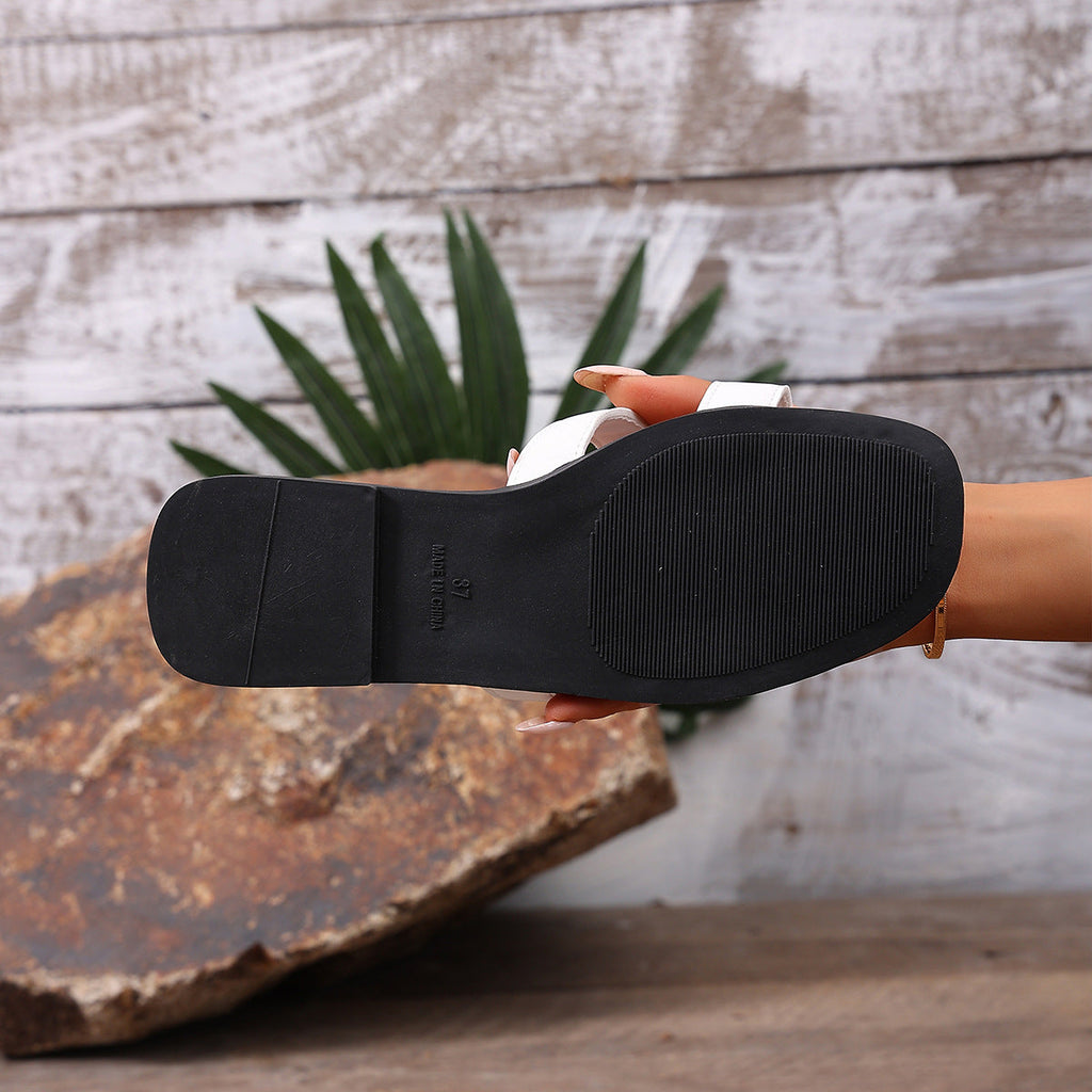 Open Toe Flats Sandals