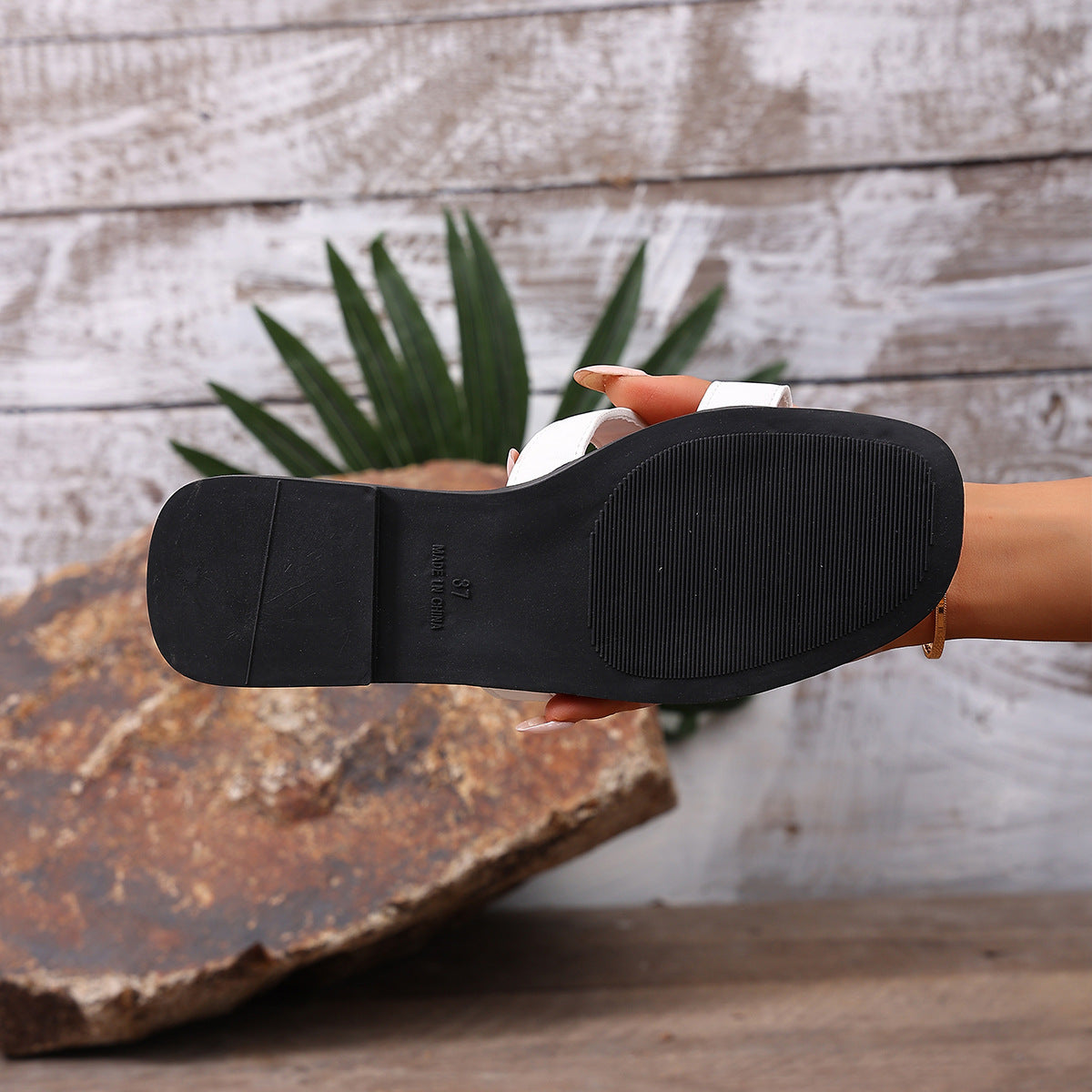 Open Toe Flats Sandals