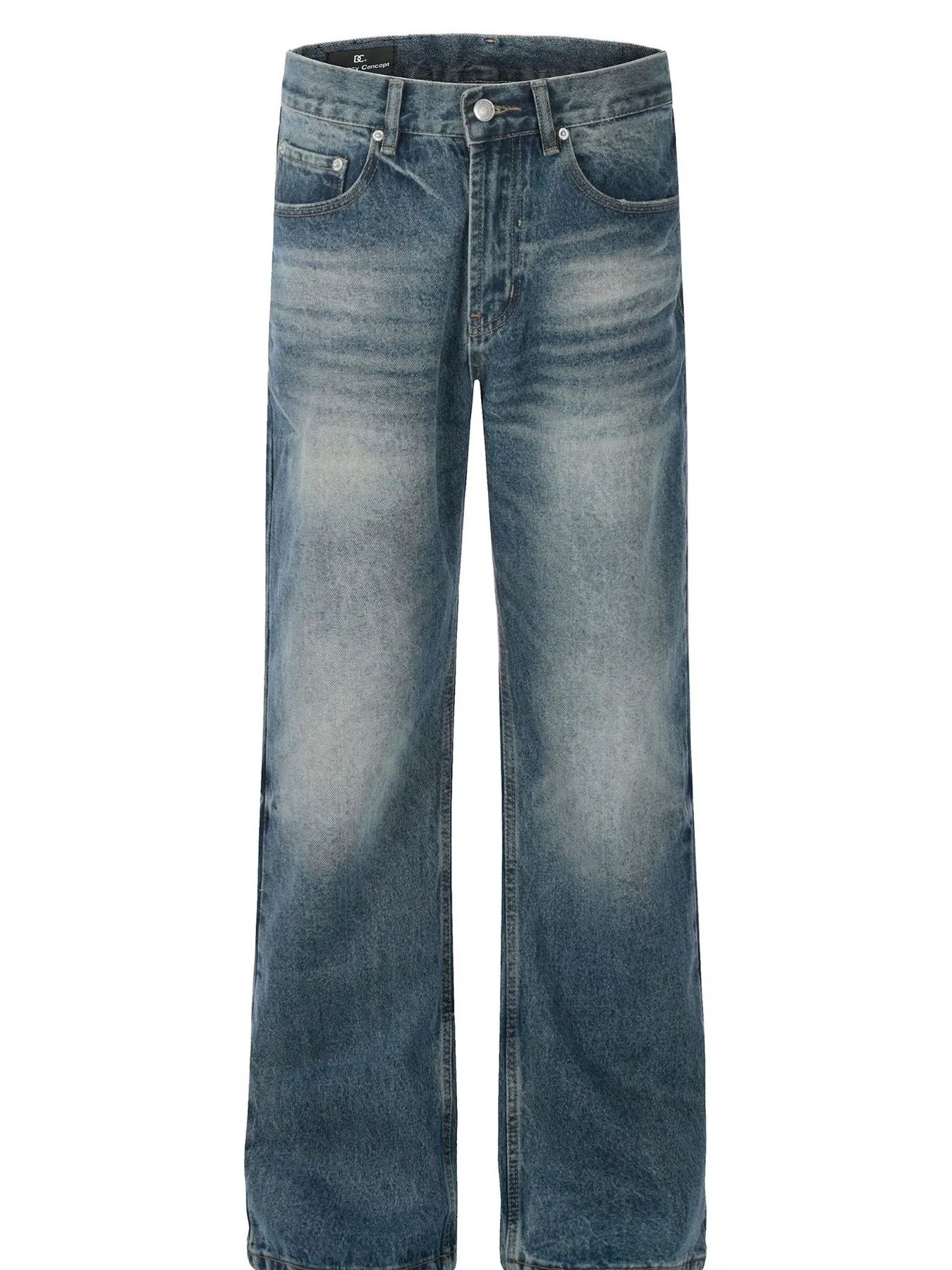 Men's Vintage Washed Wide Leg Jeans