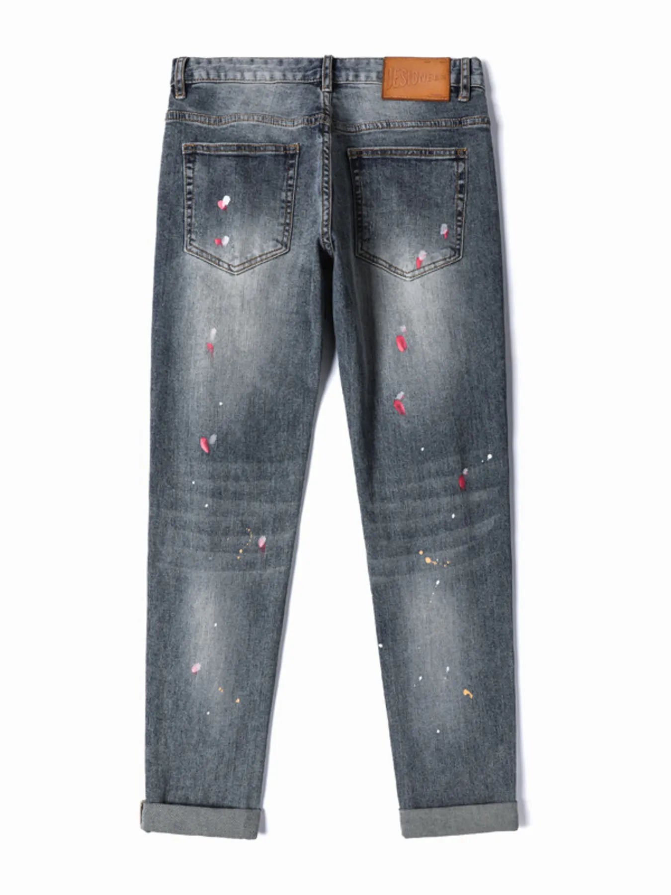 Men's Distressed Slim Fit Jeans
