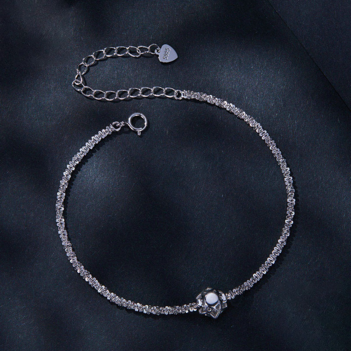 925 Sterling Silver Zircon Bracelet