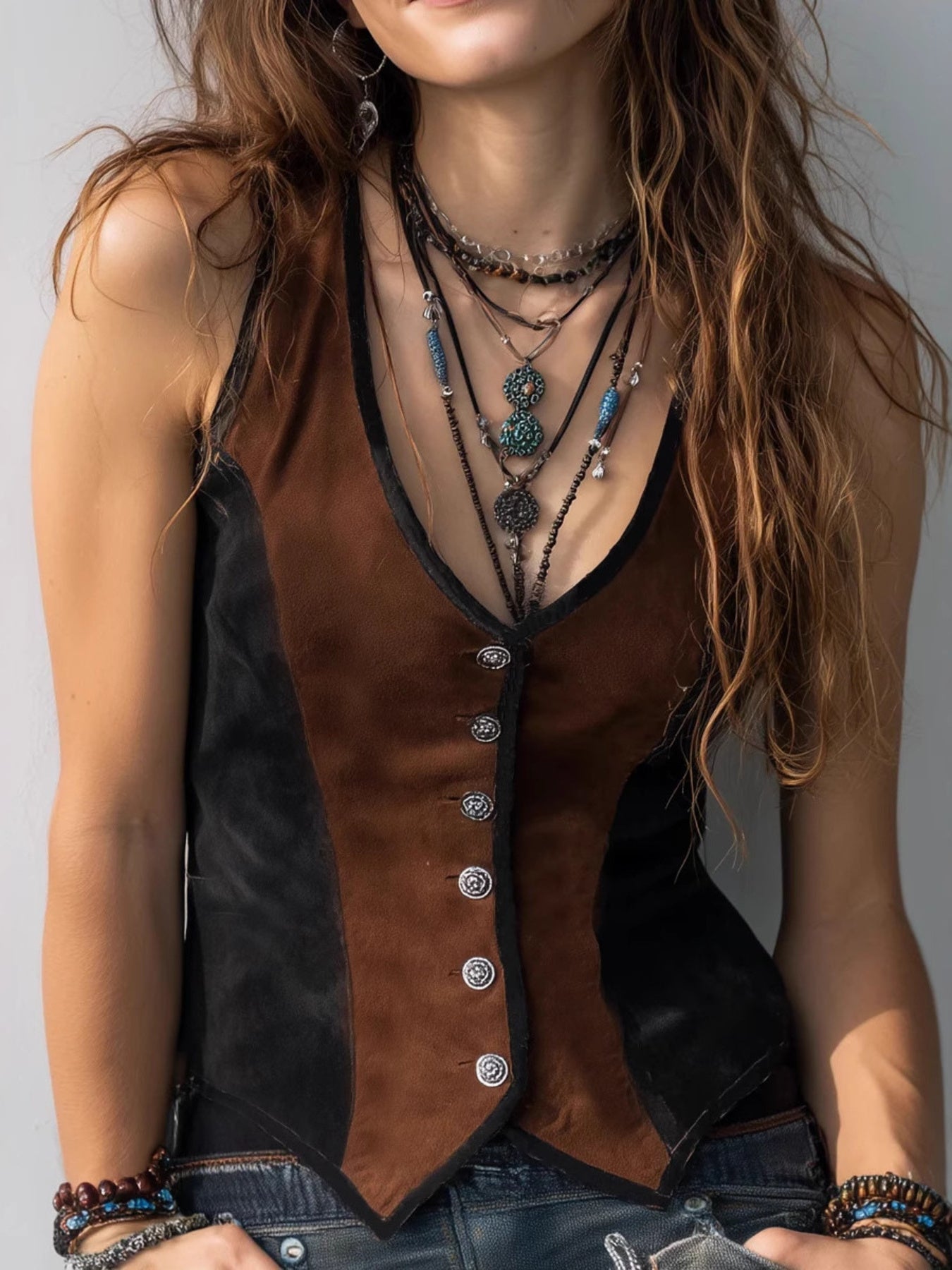 Button Up Vest Coat