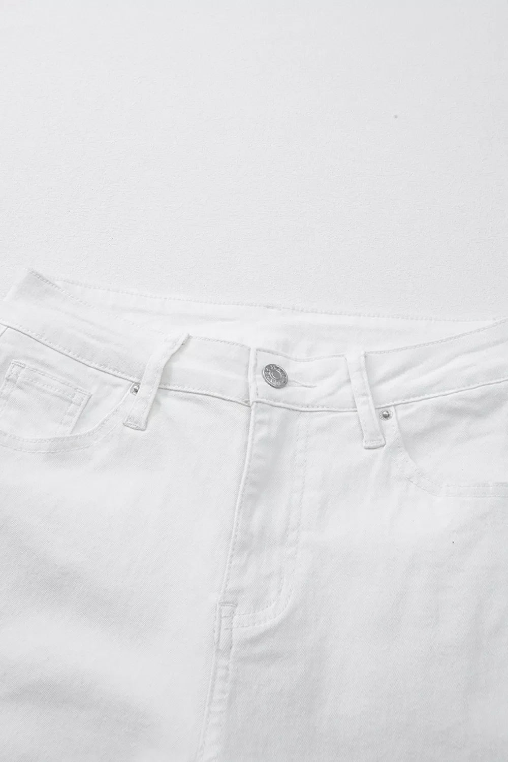 High-Waisted Straight Leg Jeans