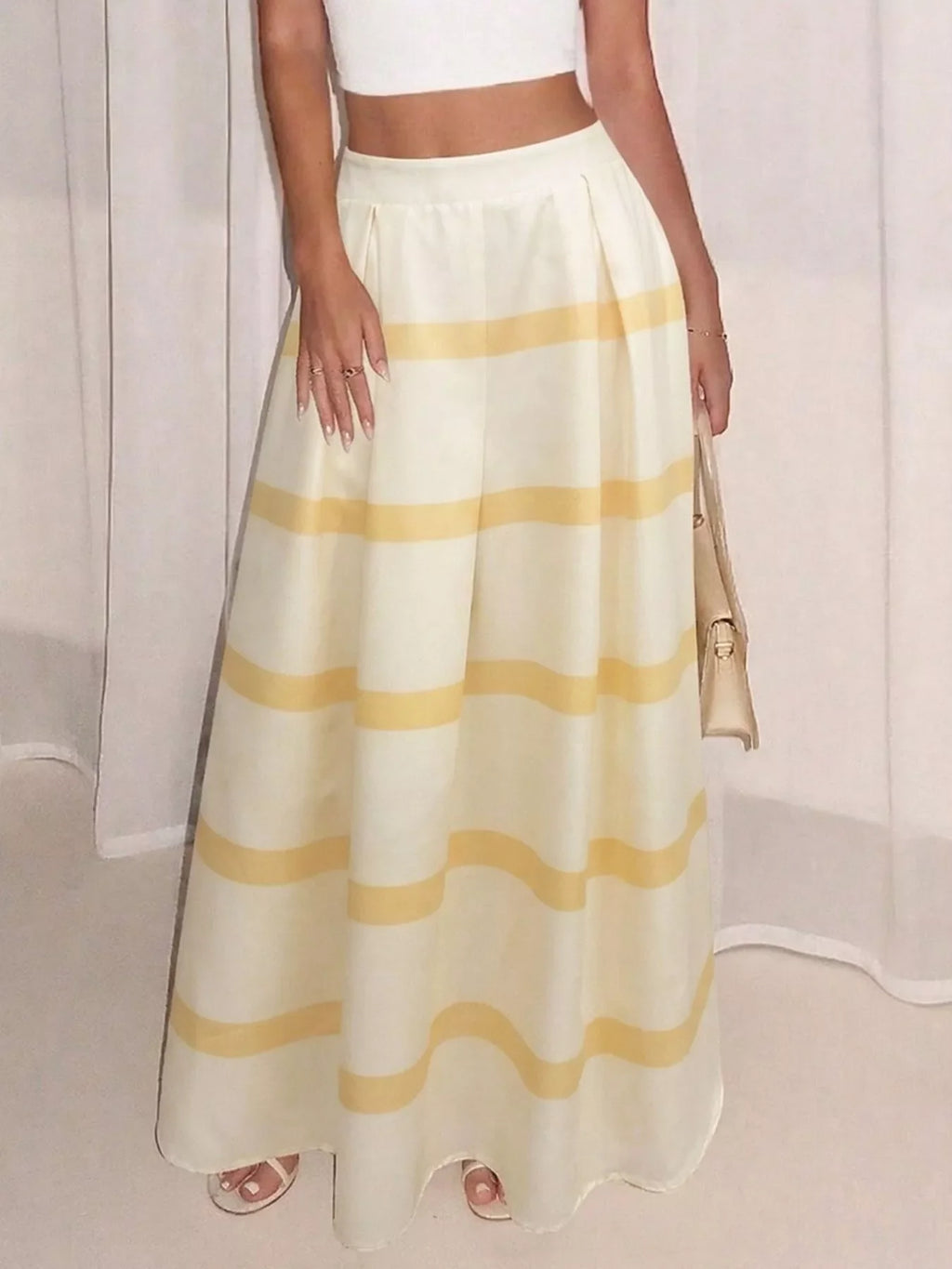 Striped Maxi Skirt