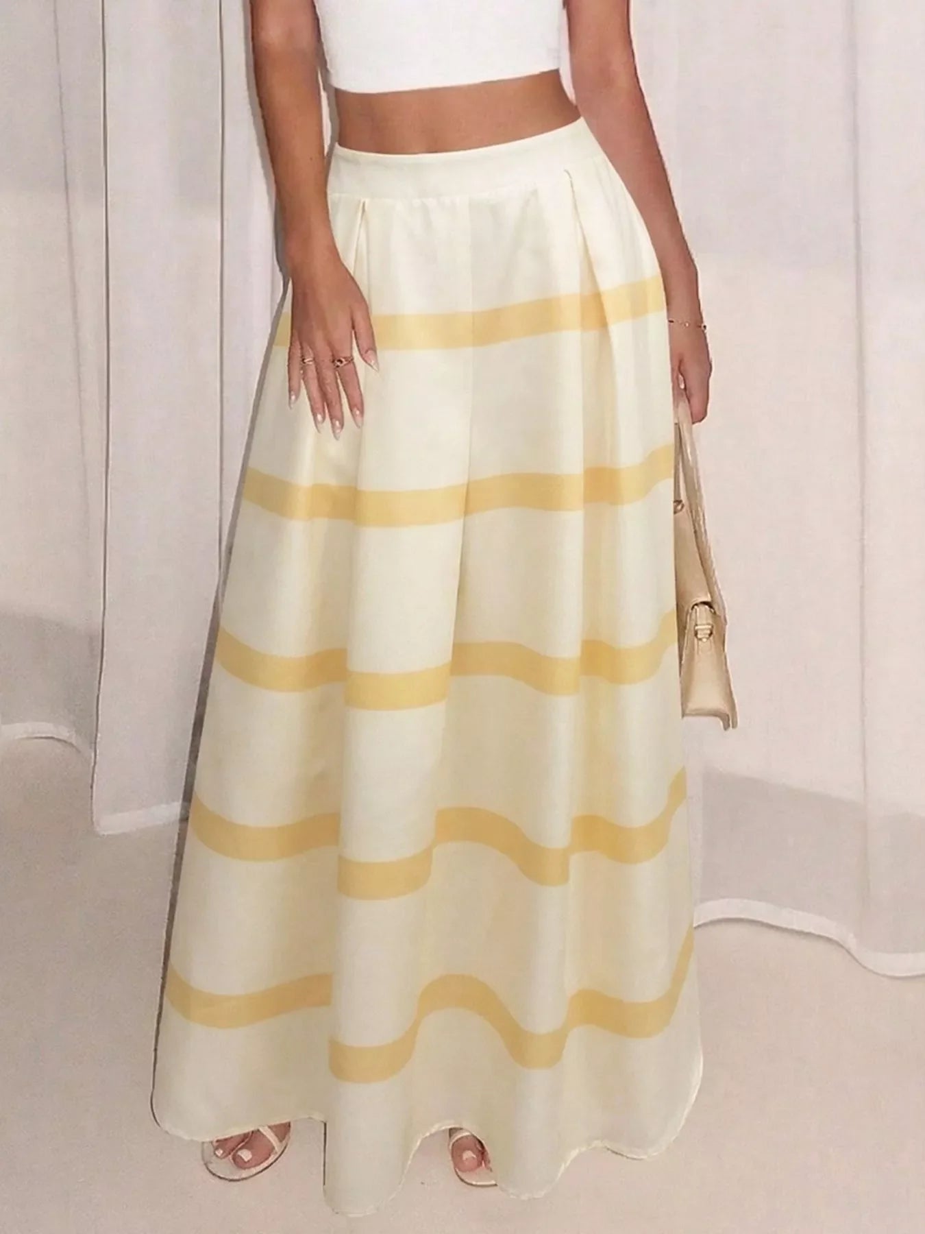 Striped Maxi Skirt