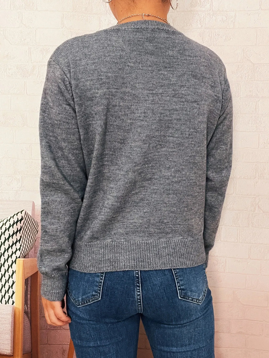 Button-Up Long Sleeve Cardigan