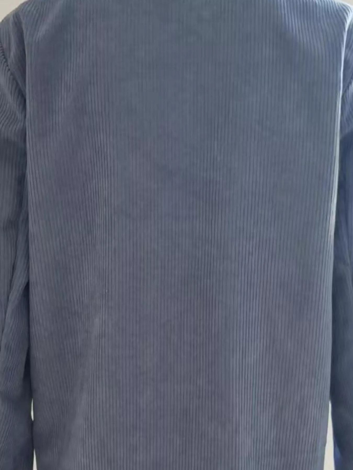 Corduroy Lapel Collar Casual Blazer