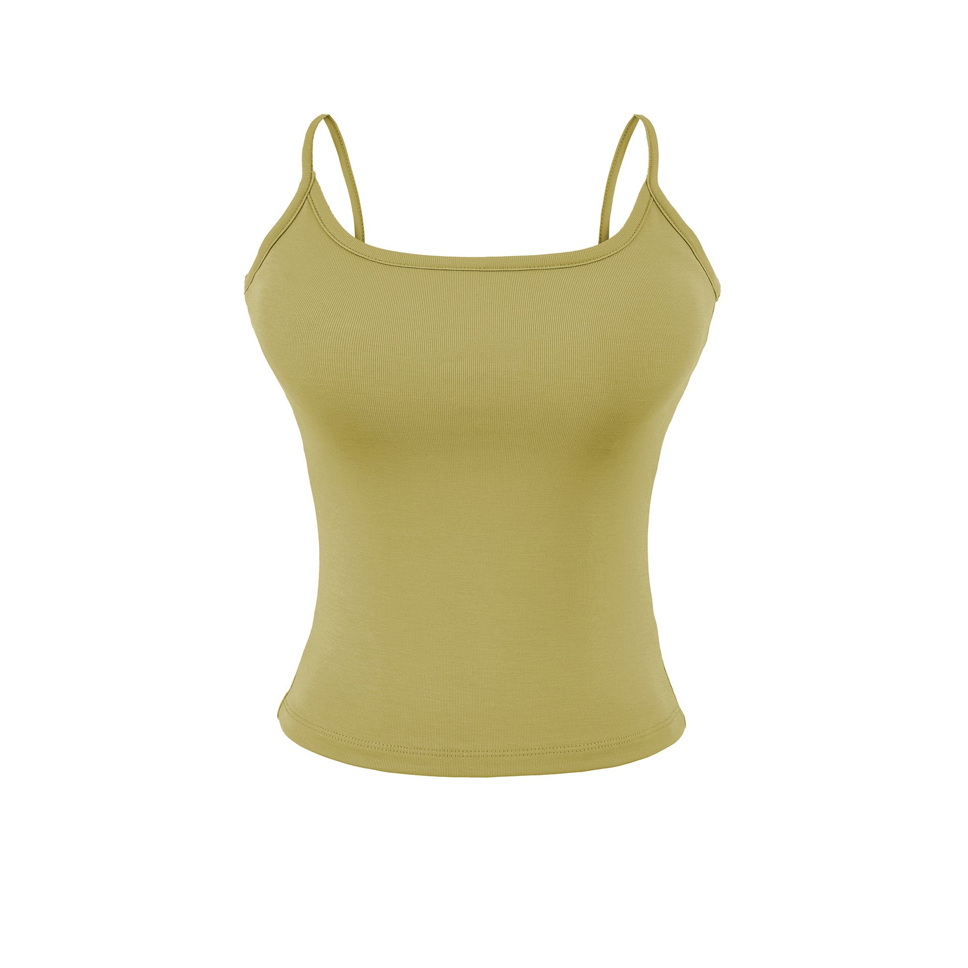 U-neck waist cinching tank top