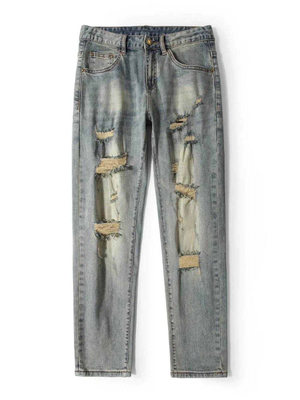 Men's Distressed Slim Fit Jeans