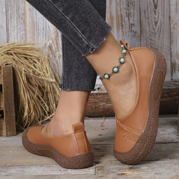 Round Toe Slip-Ons