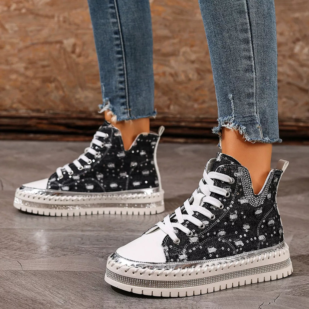Lace Up Platform Sneakers