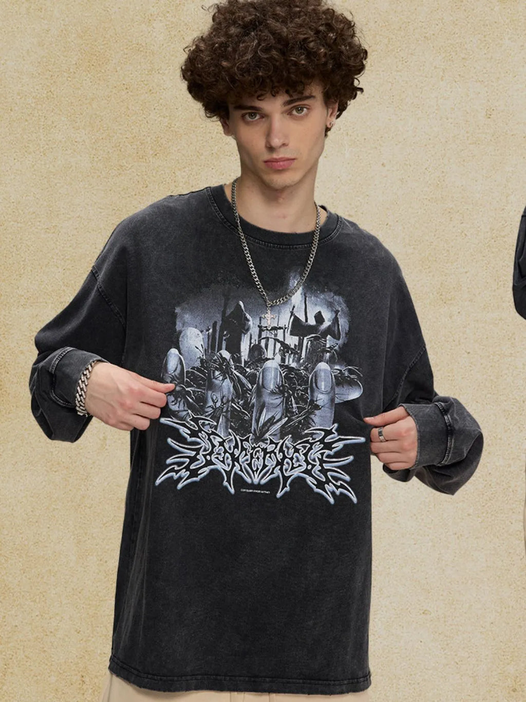Men‘s Round Neck Graphic T-Shirt
