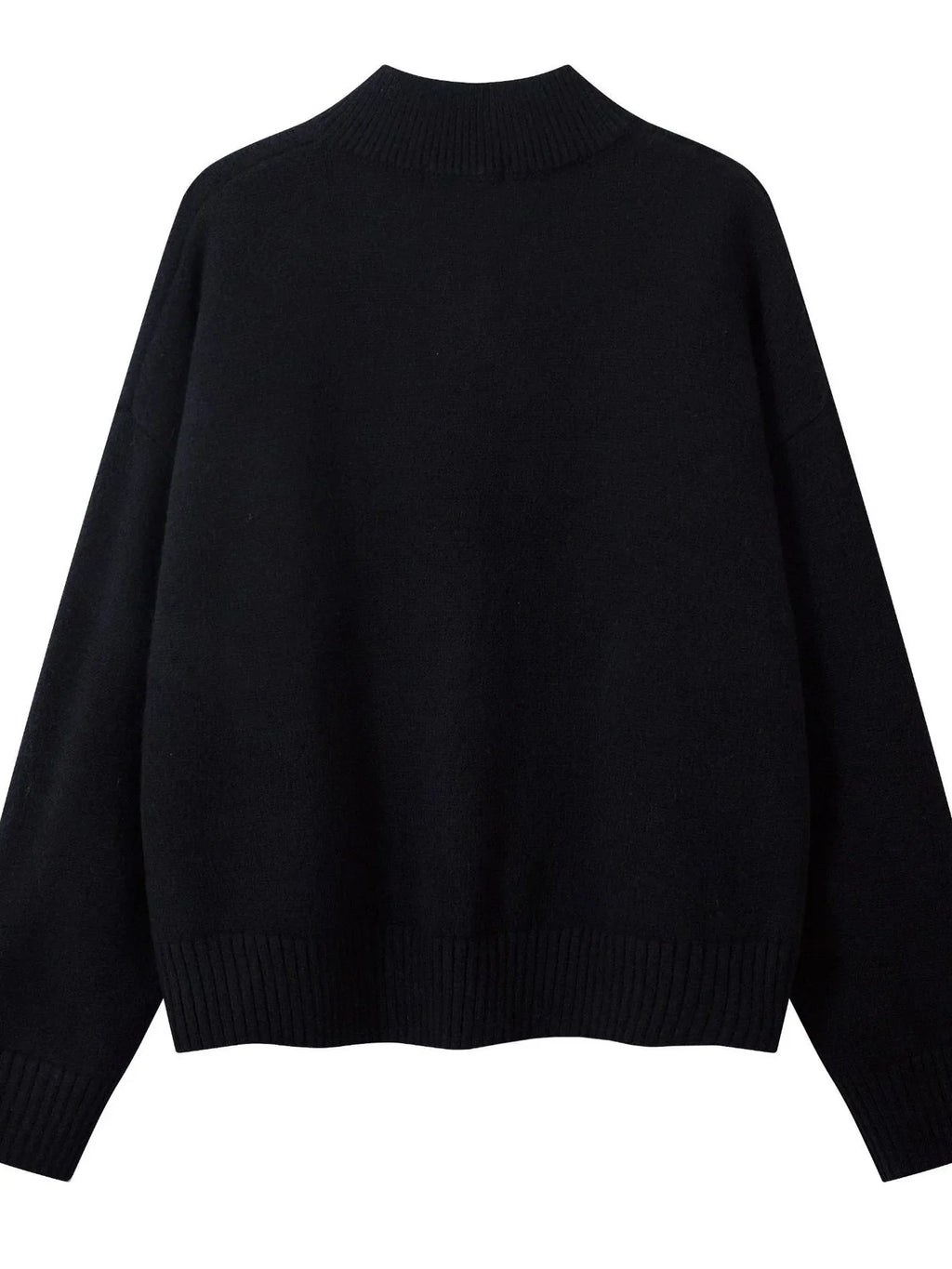 Men's Oversized Quarter-Zip Knit Sweater