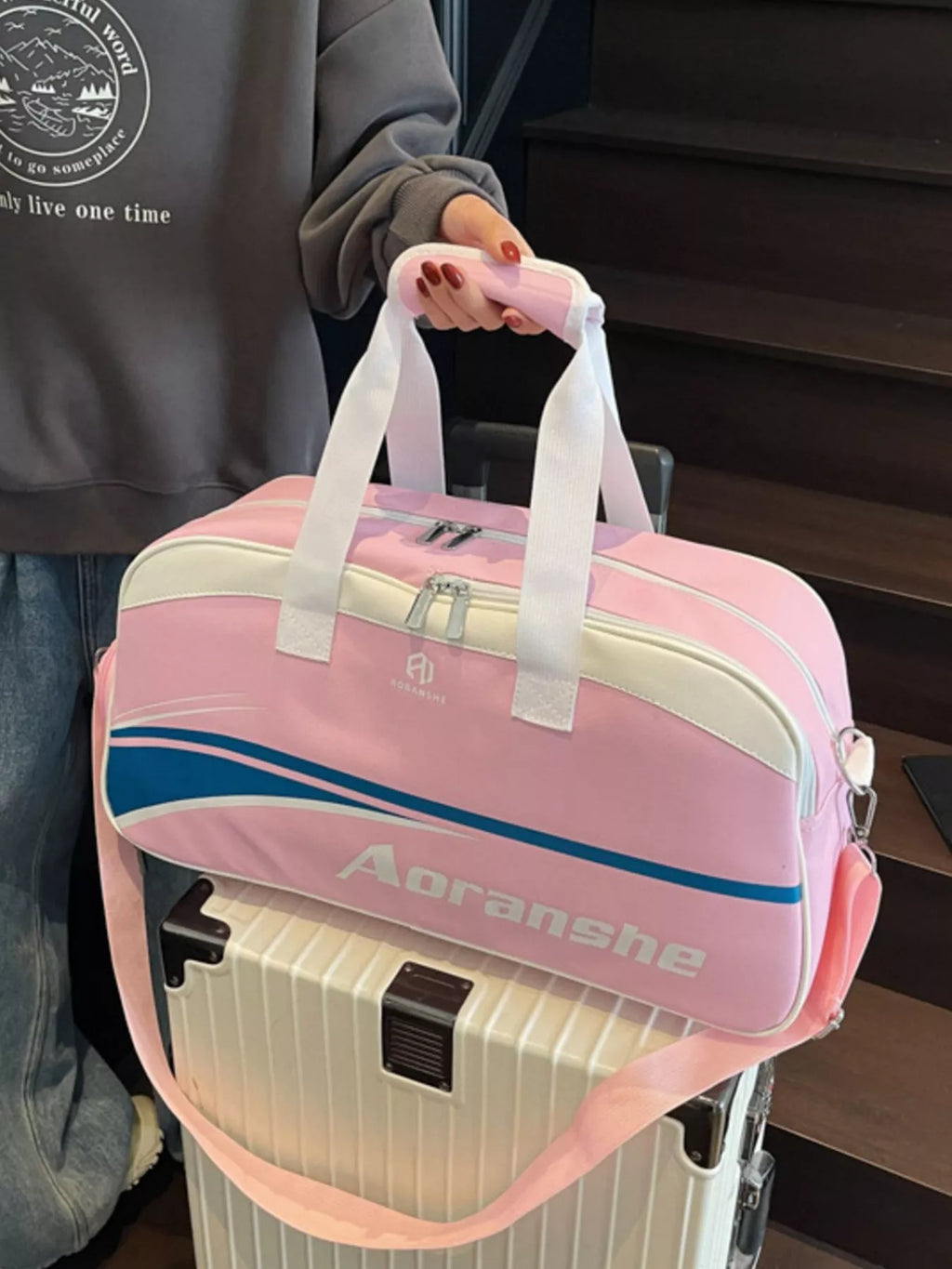 Contrast Sports Duffel Bag