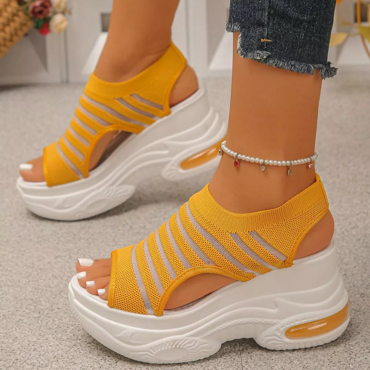 Open Toe Platform Sandals