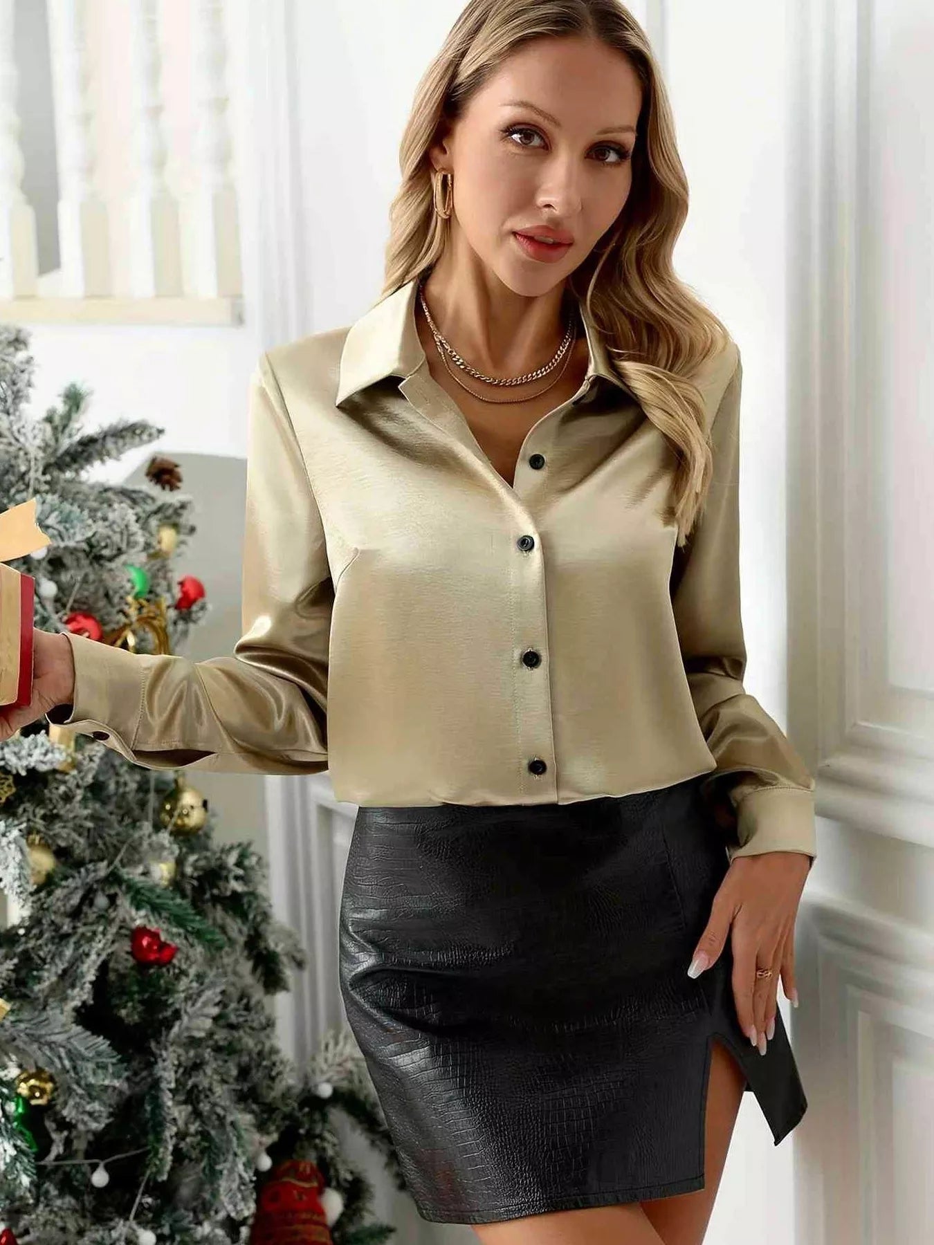 Button-Up Relaxed Fit Shirt