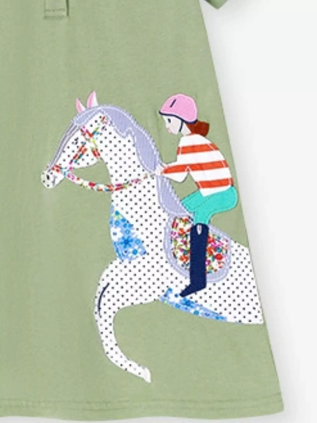 Children's Equestrian Short Sleeve Polo Dress