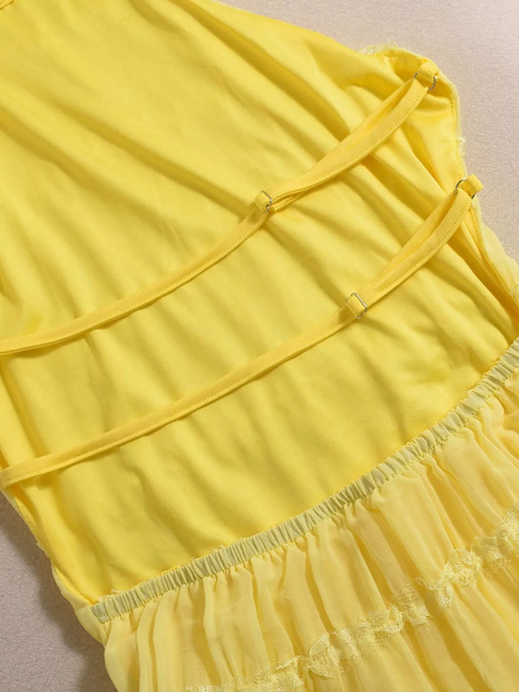 Ruched Halter Neck Maxi Dress