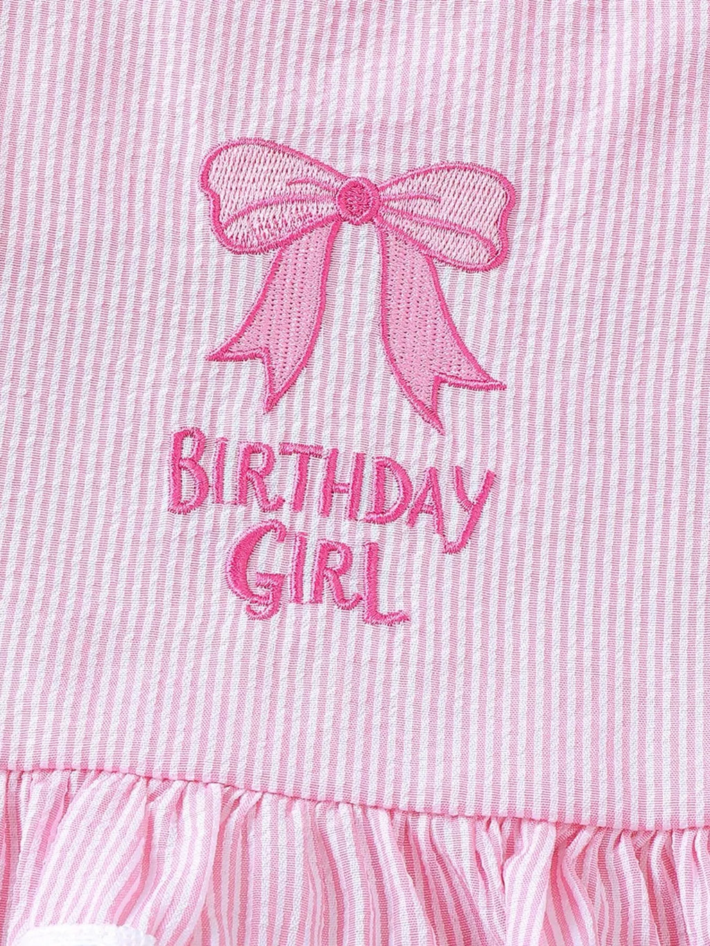 Children's Ruffled Hem Tank & Shorts Set