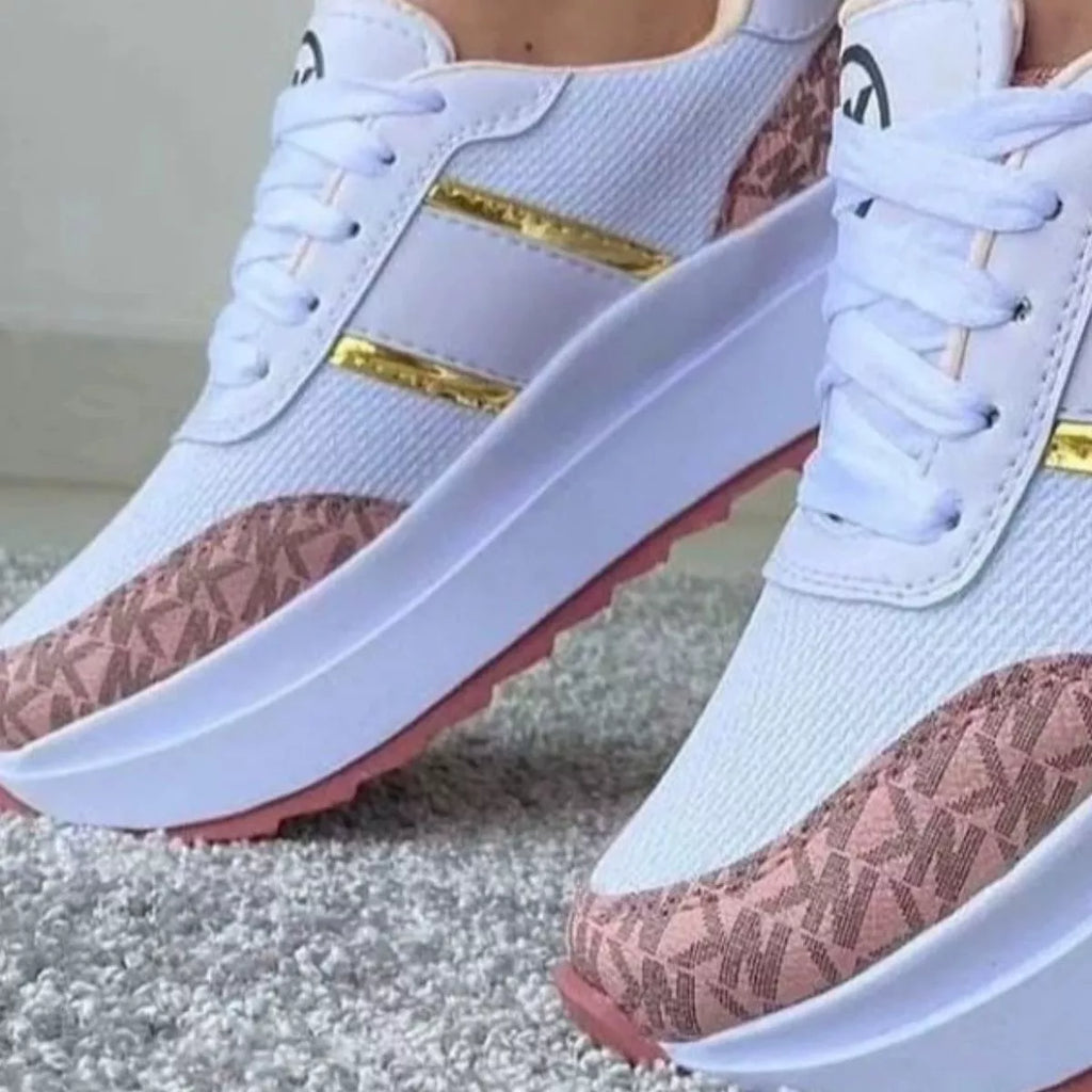 Round Toe Platform Sneakers