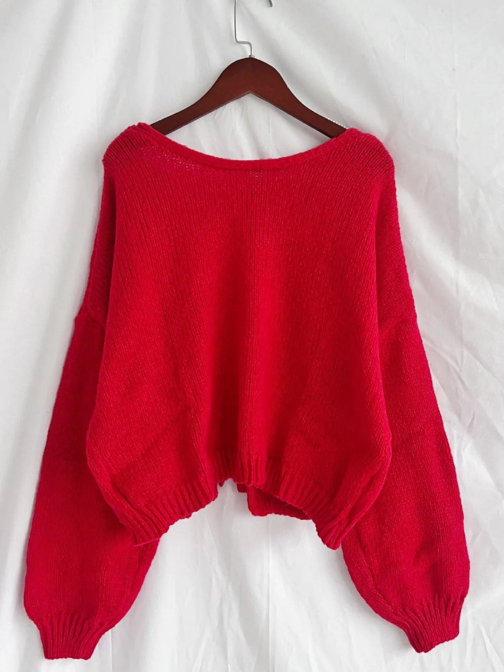 Tied Drop Shoulder Cardigan
