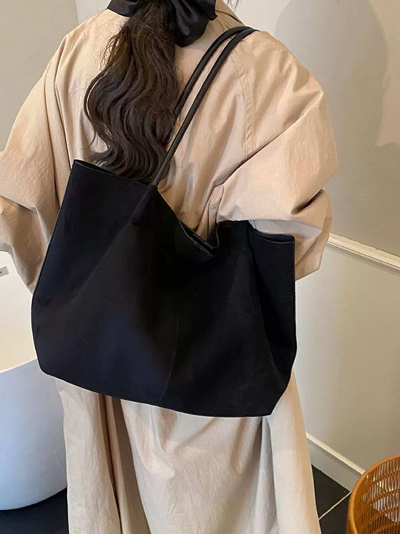 Solid Color Tote Bag